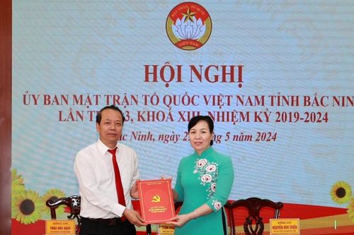 Bắc Ninh có tân nữ Chủ tịch Ủy ban MTTQ tỉnh