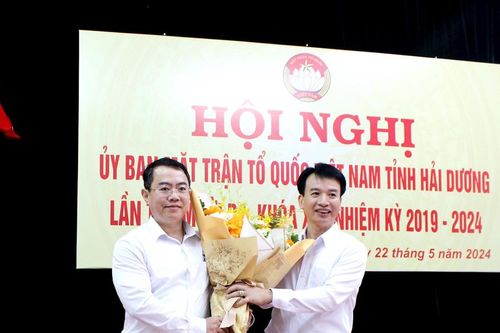 Ông Vũ Việt Anh giữ chức Phó Chủ tịch Ủy ban MTTQ tỉnh Hải Dương
