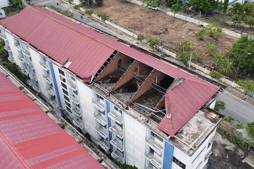 Cận cảnh 2 ký túc xá hơn trăm tỷ ở Nha Trang hoang tàn, không bóng người