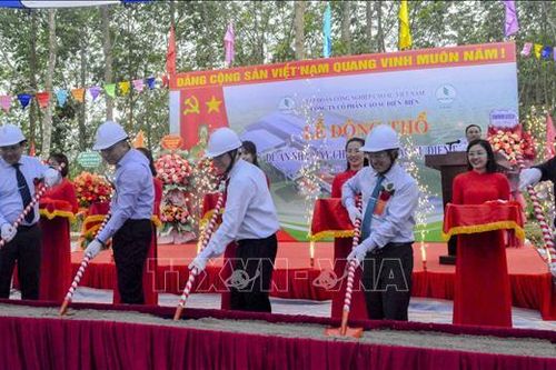Khởi công xây dựng nhà máy chế biến mủ cao su đầu tiên ở Điện Biên