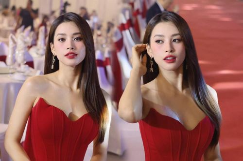 Trần Tiểu Vy đẹp nồng nàn với visual đỏ rực