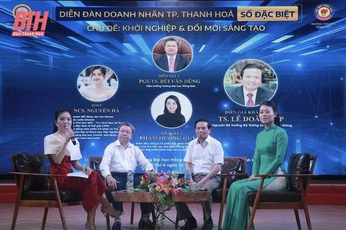 Diễn đàn doanh nhân TP Thanh Hóa: Khởi nghiệp và đổi mới sáng tạo