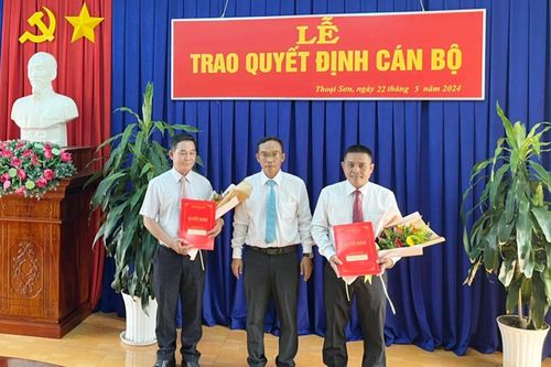 Ban Thường vụ Huyện ủy Thoại Sơn điều động cán bộ