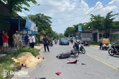 Xe tải va chạm xe máy khiến nam thanh niên tử vong ở huyện Vĩnh Cửu