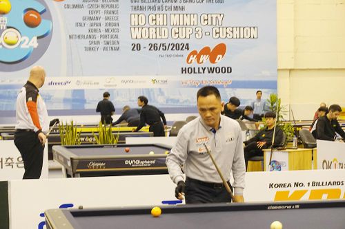 Có thêm 5 cơ thủ Việt Nam vào vòng loại thứ 3 Giải billiards World Cup Thành phố Hồ Chí Minh