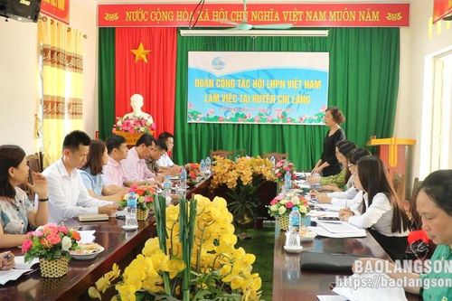 Đoàn Công tác Hội Liên hiệp Phụ nữ Việt Nam kiểm tra, giám sát công tác nhận ủy thác cho vay vốn tại xã Y Tịch, huyện Chi Lăng