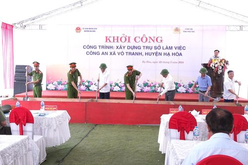 Trụ sở công an xã đầu tiên được xây mới tại Phú Thọ