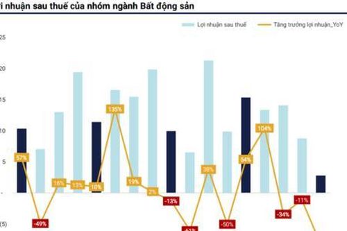 Nhóm bất động sản dân cư kéo lợi nhuận toàn ngành bất động sản giảm 82%