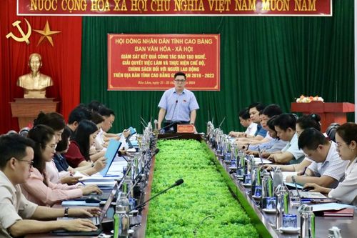 Ban Văn hóa - Xã hội HĐND tỉnh giám sát tại huyện Bảo Lâm