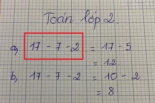 Bài toán lớp 2 'dễ không tưởng' ai ngờ khiến dân mạng tranh cãi