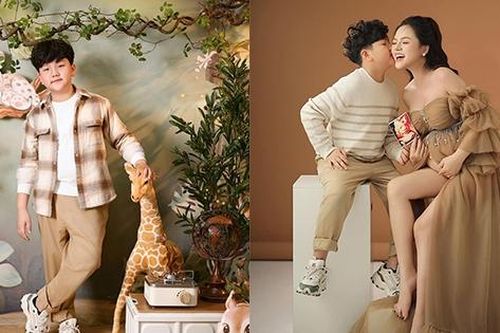 Con trai Thu Quỳnh phổng phao tuổi lên 9