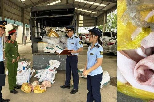 Thu giữ 1.600kg bì lợn không rõ nguồn gốc