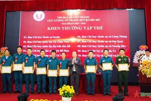 Lai Châu: Đại hội Thi đua Quyết thắng lực lượng vũ trang huyện Sìn Hồ giai đoạn 2019-2024