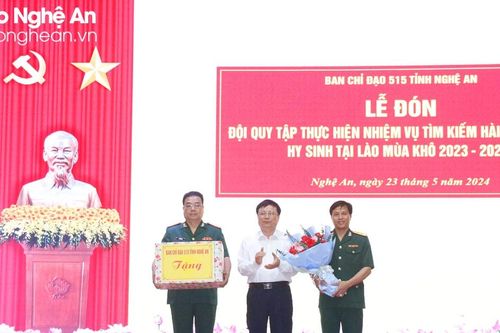 Đội Quy tập Bộ Chỉ huy Quân sự tỉnh hoàn thành xuất sắc nhiệm vụ tìm kiếm, quy tập hài cốt liệt sĩ hy sinh tại Lào