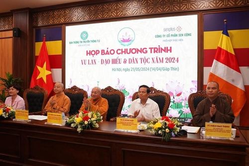 Hà Nội: Họp báo giới thiệu chương trình 'Vu lan - đạo hiếu và dân tộc năm 2024'