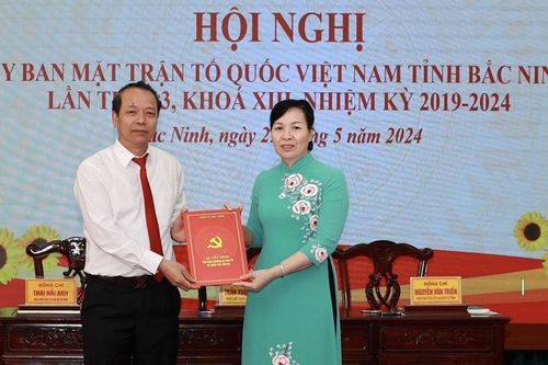 Bí thư Huyện ủy Gia Bình được bầu làm Chủ tịch Ủy ban Mặt trận Tổ quốc tỉnh Bắc Ninh