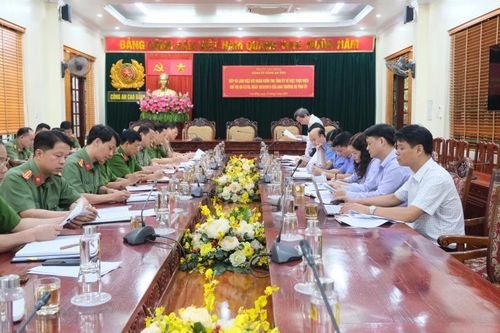 Đoàn công tác Tỉnh ủy kiểm tra việc thực hiện Chỉ thị số 60 tại Đảng ủy Công an tỉnh
