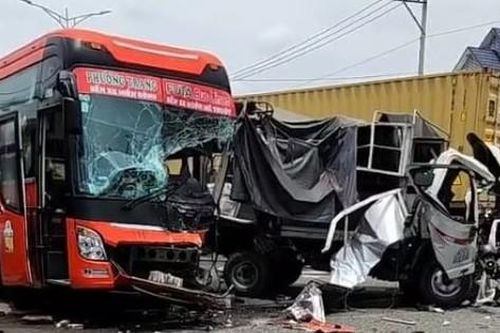 Vụ tai nạn liên hoàn làm 4 người thương vong ở Bình Phước: Bắt tài xế xe container
