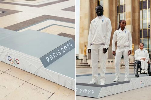 Olympic Paris 2024: Bục trao giải lấy cảm hứng từ Tháp Eiffel