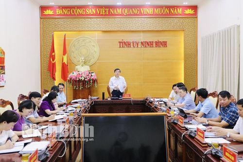 Hội nghị Ban Thường vụ Tỉnh ủy