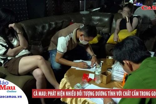 Cà Mau: Phát hiện nhiều đối tượng dương tính với chất cấm trong Gold Club