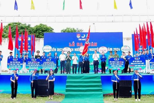 Tuổi trẻ Nghệ An ra quân Chiến dịch Thanh niên tình nguyện hè năm 2024