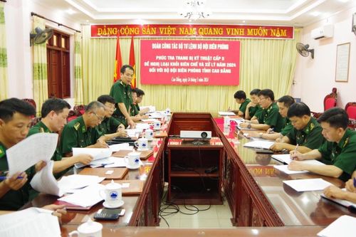 Phúc tra trang bị kỹ thuật cấp 5 tại BĐBP Cao Bằng