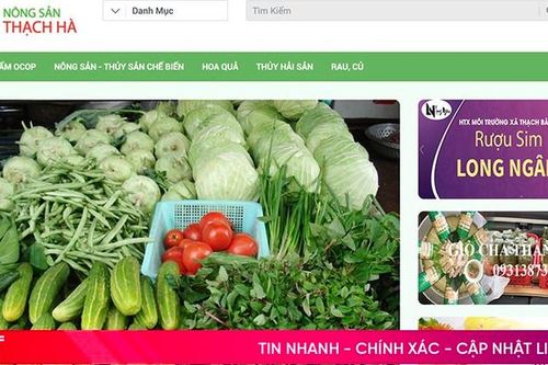 Giới thiệu 27 sản phẩm nông nghiệp Thạch Hà qua trang thông tin điện tử