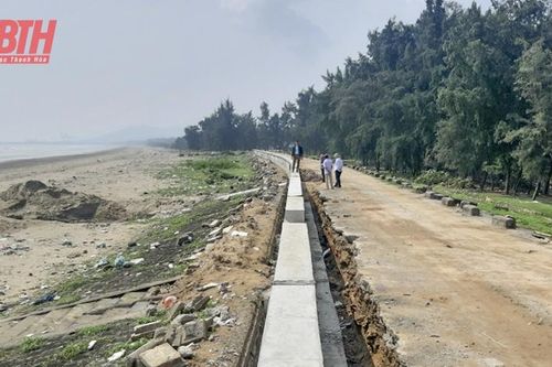 Đẩy nhanh tiến độ các công trình đê điều trước mùa mưa bão