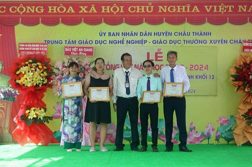 Trung tâm Giáo dục nghề nghiệp - Giáo dục thường xuyên Châu Thành tổng kết năm học 2023-2024