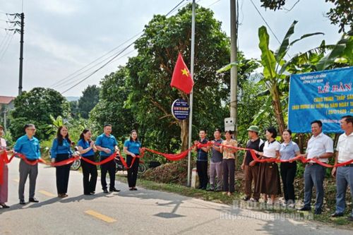 Bàn giao công trình thắp sáng đường thôn tại xã Xuân Dương, huyện Lộc Bình