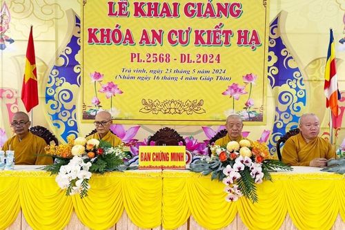 Trà Vinh: Lễ khai giảng khóa An cư kiết hạ Phật lịch 2568