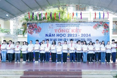 Trường THCS Hợp Giang tổng kết năm học 2023 - 2024
