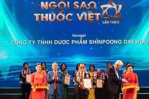 Ngôi sao thuốc Việt lần 2 tiếp tục vinh danh sản phẩm của Shinpoong Pharma