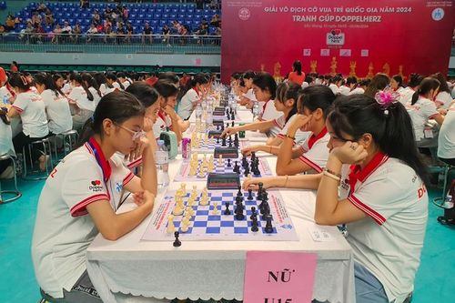 Gần 1.300 kỳ thủ tranh tài giải cờ vua trẻ quốc gia 2024