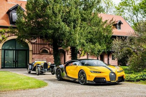 'Soi' Bugatti Chiron Super Sport phối màu giống Type 55 huyền thoại
