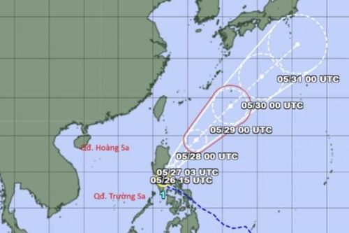Cơn bão đầu tiên ở khu vực Tây Bắc Thái Bình Dương không di chuyển vào Biển Đông