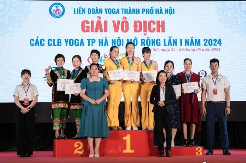 Bế mạc giải vô địch các CLB yoga Hà Nội mở rộng lần thứ I năm 2024