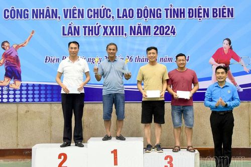 Trao 152 giải thưởng tại Giải cầu lông CNVCLĐ tỉnh