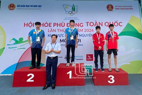 Hội khỏe Phù Đổng toàn quốc lần X, khu vực 2: Đoàn VĐV của tỉnh Thái Nguyên giành 6 Huy chương môn bơi