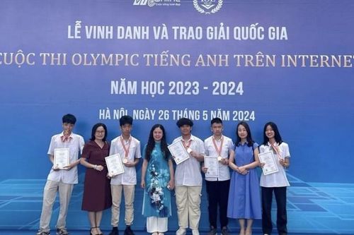 28 học sinh đạt giải tại kỳ thi IOE cấp Quốc gia năm học 2023 - 2024