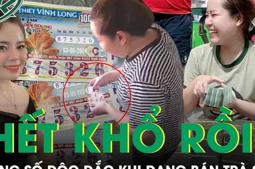 Trúng số độc đắc 6 tỷ khi đang bán trà sữa, cô gái hét lên 'Hết khổ rồi!'