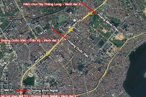 Ba hầm chui dọc vành đai 3 sẽ được xây dựng giúp giải 'bài toán' ùn tắc giao thông ở Hà Nội