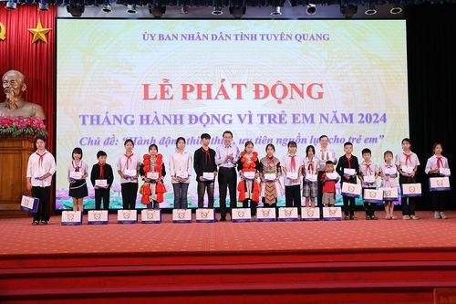 Tuyên Quang phát động Tháng hành động vì trẻ em năm 2024