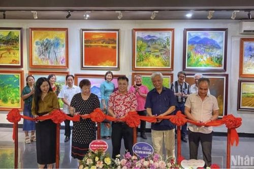 Thưởng lãm tranh của họa sĩ Quỳnh Thơm qua triển lãm 'Sắc quê và Ký họa'
