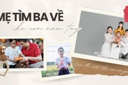 Mẹ tìm ba về cho con nắm tay