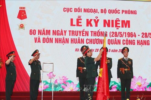 Cục Đối ngoại Bộ Quốc phòng đón nhận Huân chương Quân công hạng Nhất