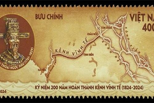 Ra mắt bộ tem 'Kỷ niệm 200 năm hoàn thành kênh Vĩnh Tế (1824-2024)'