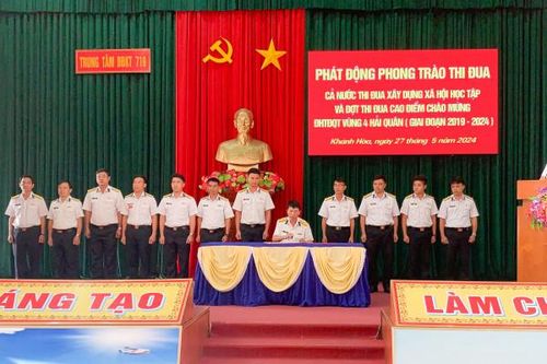 Trung tâm Bảo đảm Kỹ thuật 719 phát động thi đua cao điểm chào mừng Đại hội Thi đua Quyết thắng của Vùng 4 Hải quân