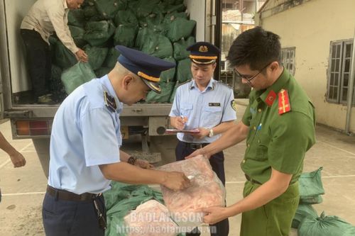 Tạm giữ 7.000 kg thực phẩm đông lạnh không rõ nguồn gốc